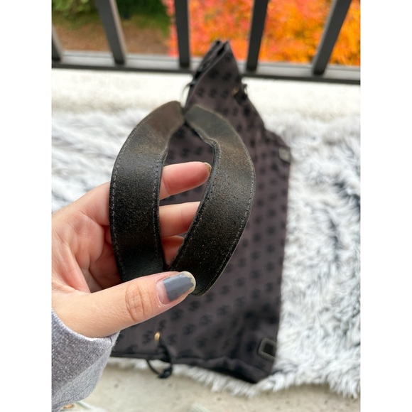 Dooney & Bourke Black Logo Canvas Large Purse Tote - Picture 3 of 9